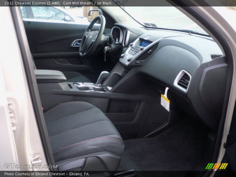 Gold Mist Metallic / Jet Black 2012 Chevrolet Equinox LS AWD