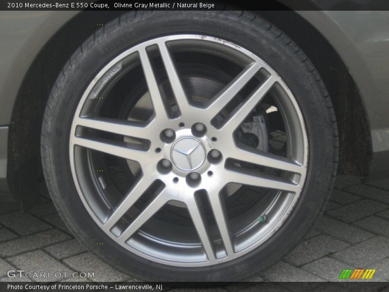 Olivine Gray Metallic / Natural Beige 2010 Mercedes-Benz E 550 Coupe