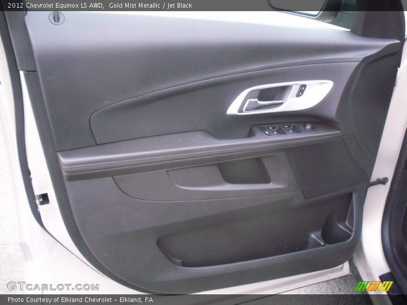 Gold Mist Metallic / Jet Black 2012 Chevrolet Equinox LS AWD