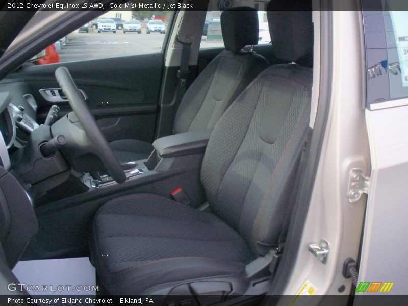 Gold Mist Metallic / Jet Black 2012 Chevrolet Equinox LS AWD