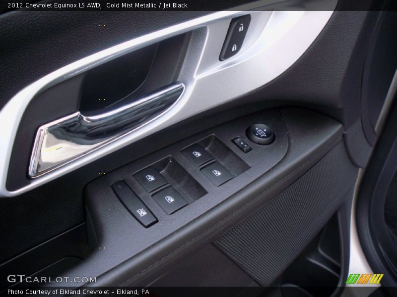 Gold Mist Metallic / Jet Black 2012 Chevrolet Equinox LS AWD