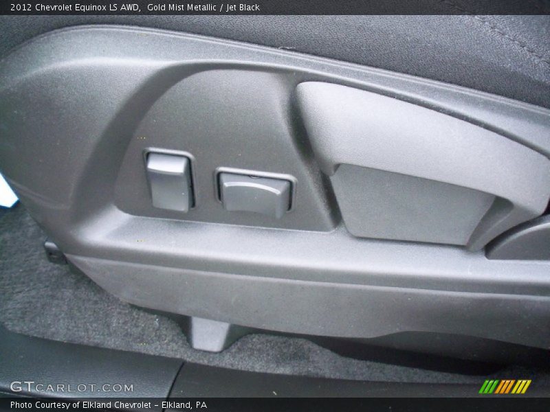 Gold Mist Metallic / Jet Black 2012 Chevrolet Equinox LS AWD