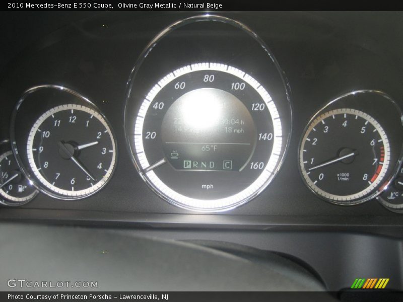 Olivine Gray Metallic / Natural Beige 2010 Mercedes-Benz E 550 Coupe