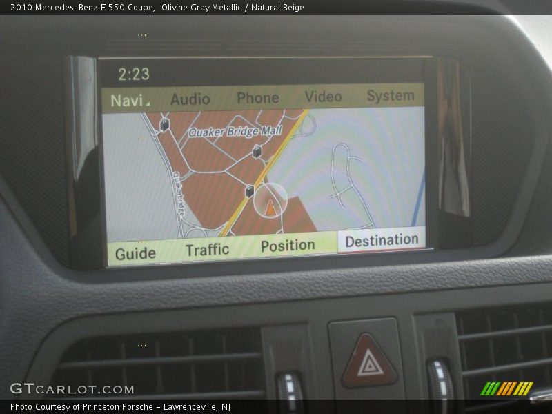 Olivine Gray Metallic / Natural Beige 2010 Mercedes-Benz E 550 Coupe