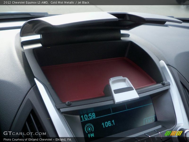 Gold Mist Metallic / Jet Black 2012 Chevrolet Equinox LS AWD