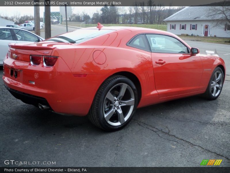 Inferno Orange Metallic / Black 2012 Chevrolet Camaro LT/RS Coupe