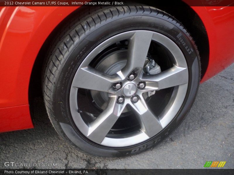 Inferno Orange Metallic / Black 2012 Chevrolet Camaro LT/RS Coupe