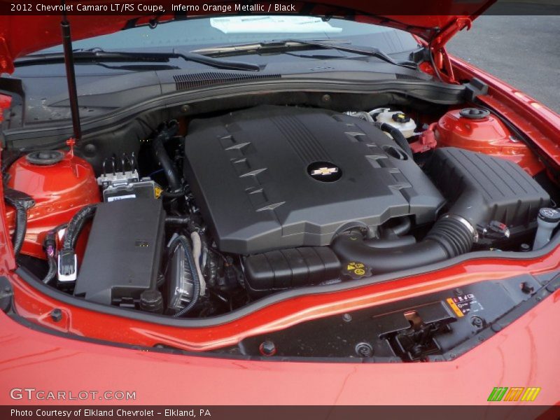Inferno Orange Metallic / Black 2012 Chevrolet Camaro LT/RS Coupe
