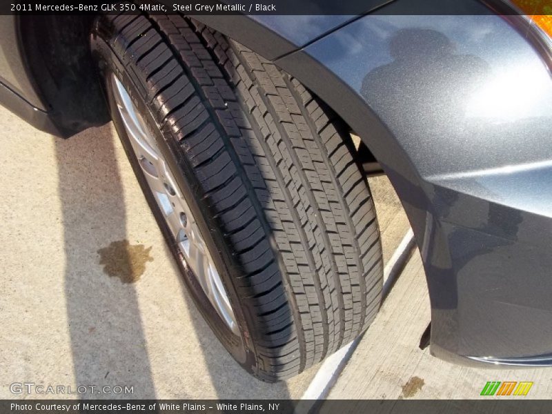 Steel Grey Metallic / Black 2011 Mercedes-Benz GLK 350 4Matic