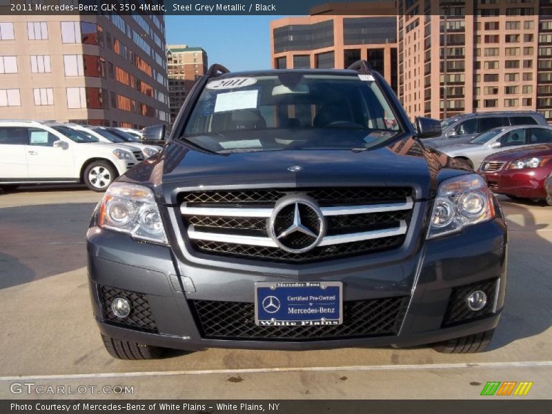 Steel Grey Metallic / Black 2011 Mercedes-Benz GLK 350 4Matic
