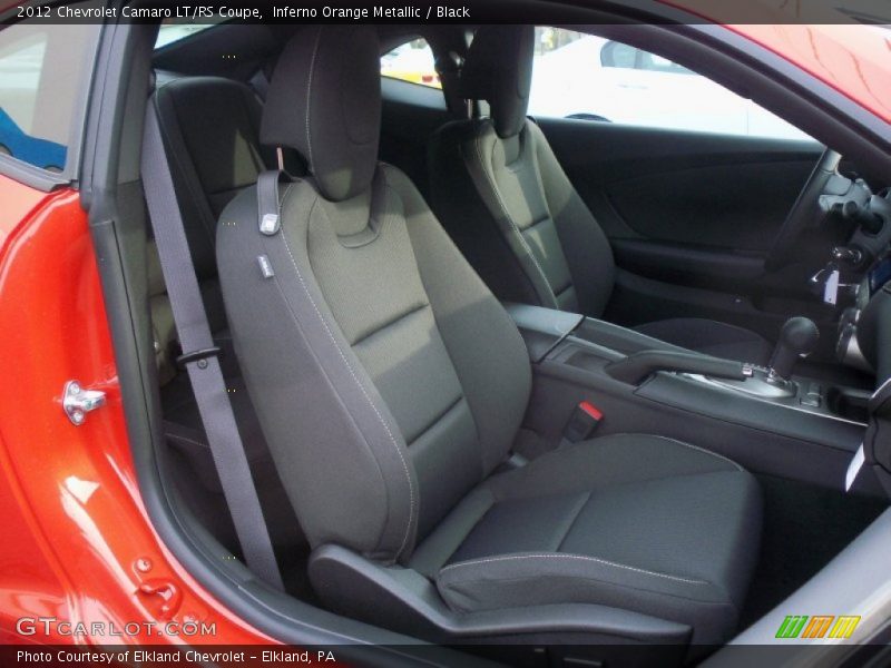 Inferno Orange Metallic / Black 2012 Chevrolet Camaro LT/RS Coupe
