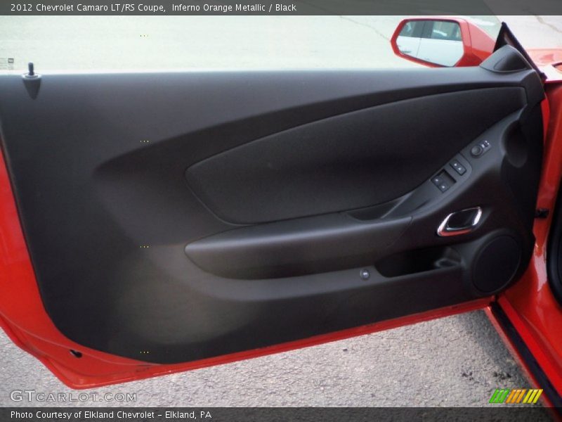 Inferno Orange Metallic / Black 2012 Chevrolet Camaro LT/RS Coupe
