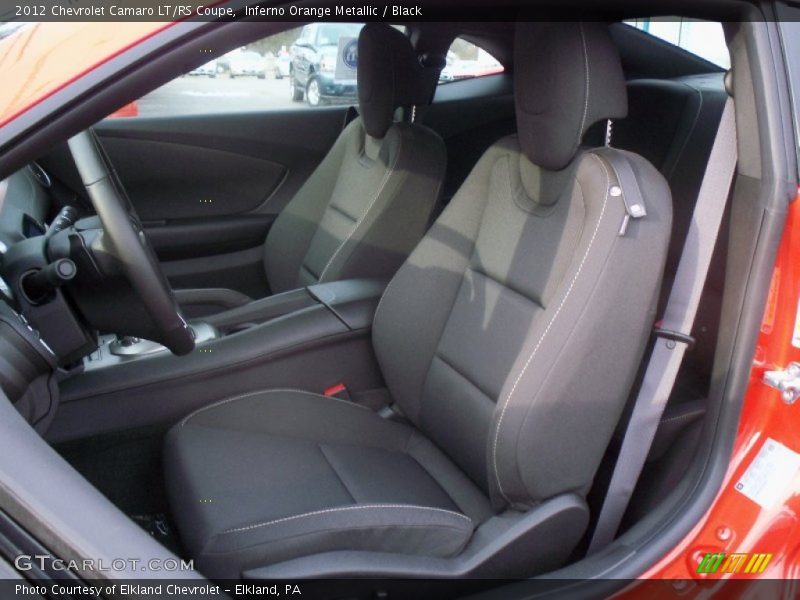 Inferno Orange Metallic / Black 2012 Chevrolet Camaro LT/RS Coupe