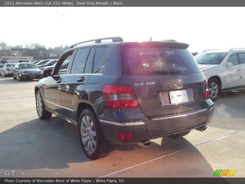 Steel Grey Metallic / Black 2011 Mercedes-Benz GLK 350 4Matic