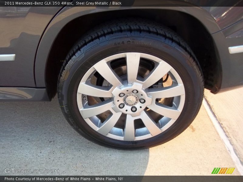 Steel Grey Metallic / Black 2011 Mercedes-Benz GLK 350 4Matic