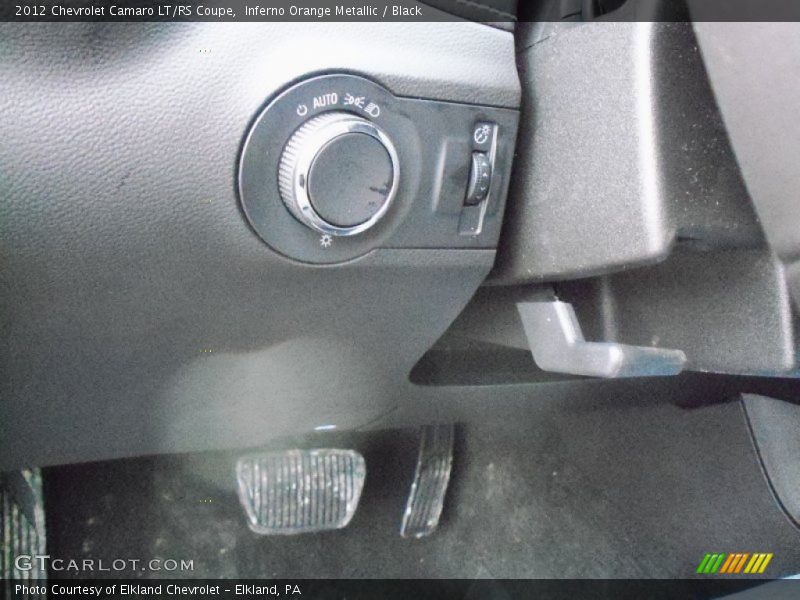 Inferno Orange Metallic / Black 2012 Chevrolet Camaro LT/RS Coupe