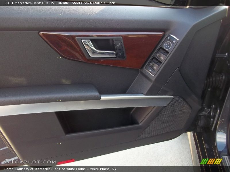 Steel Grey Metallic / Black 2011 Mercedes-Benz GLK 350 4Matic