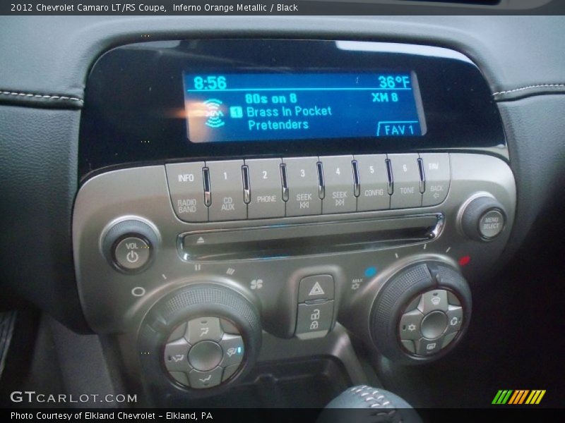 Inferno Orange Metallic / Black 2012 Chevrolet Camaro LT/RS Coupe