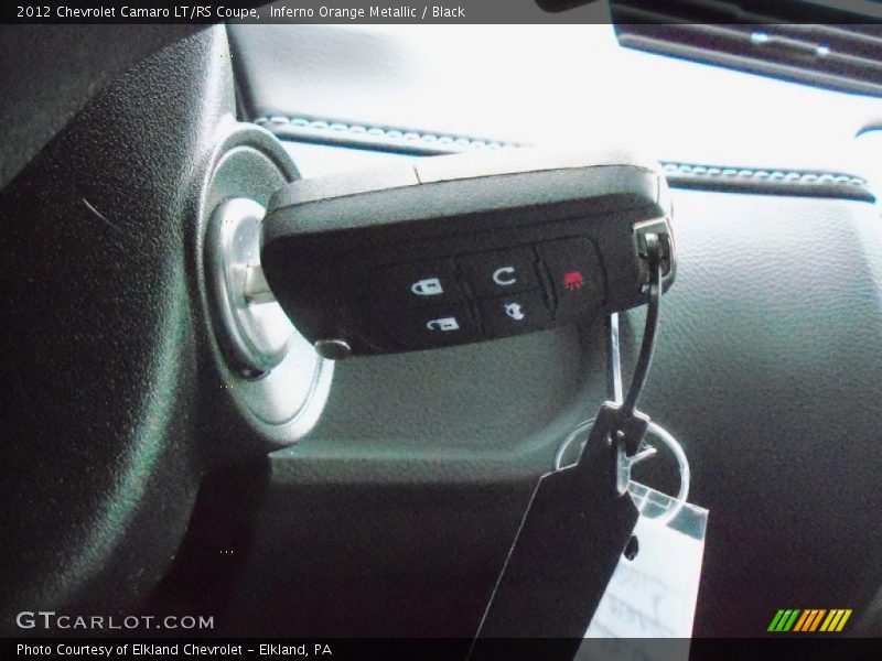 Inferno Orange Metallic / Black 2012 Chevrolet Camaro LT/RS Coupe