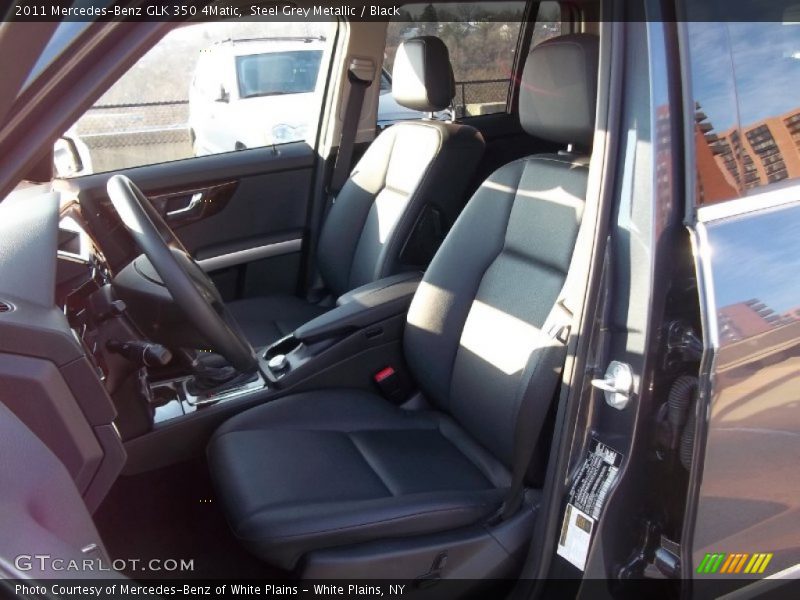 Steel Grey Metallic / Black 2011 Mercedes-Benz GLK 350 4Matic