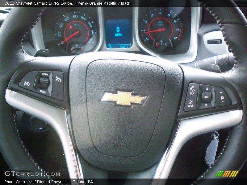 Inferno Orange Metallic / Black 2012 Chevrolet Camaro LT/RS Coupe