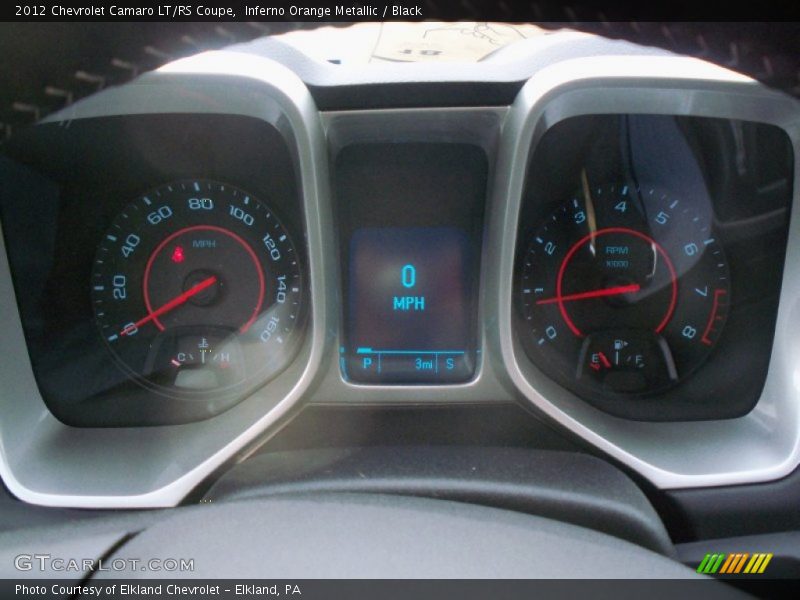 Inferno Orange Metallic / Black 2012 Chevrolet Camaro LT/RS Coupe