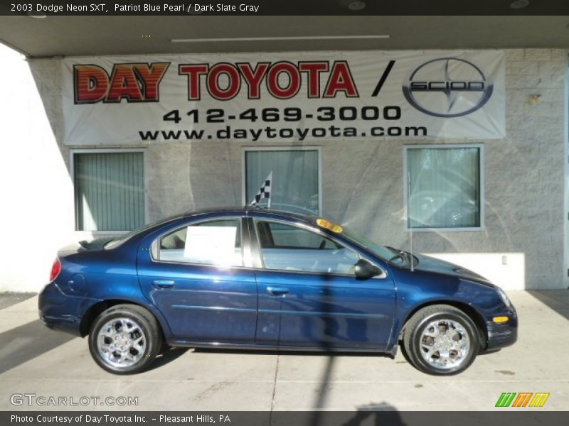 Patriot Blue Pearl / Dark Slate Gray 2003 Dodge Neon SXT