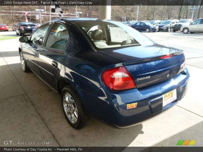 Patriot Blue Pearl / Dark Slate Gray 2003 Dodge Neon SXT