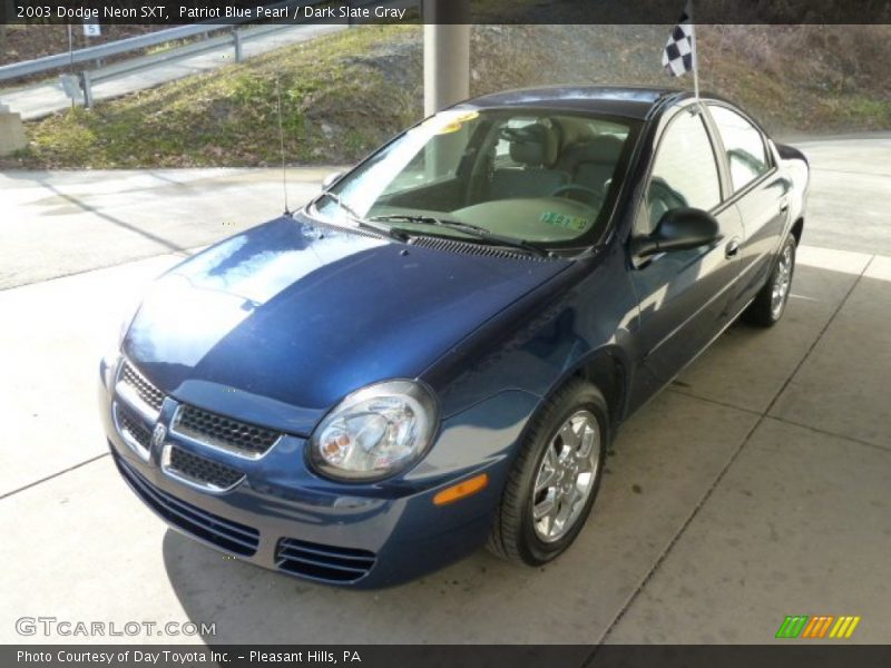 Patriot Blue Pearl / Dark Slate Gray 2003 Dodge Neon SXT
