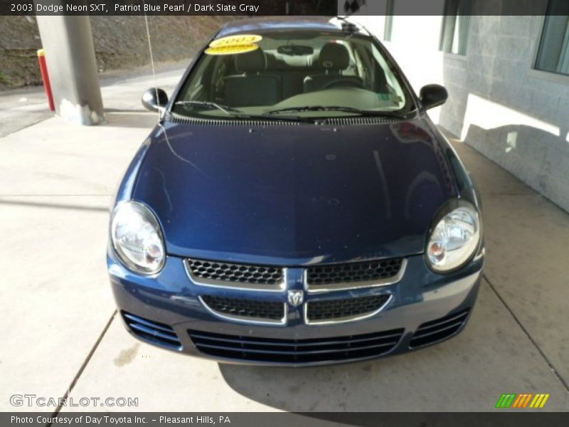 Patriot Blue Pearl / Dark Slate Gray 2003 Dodge Neon SXT