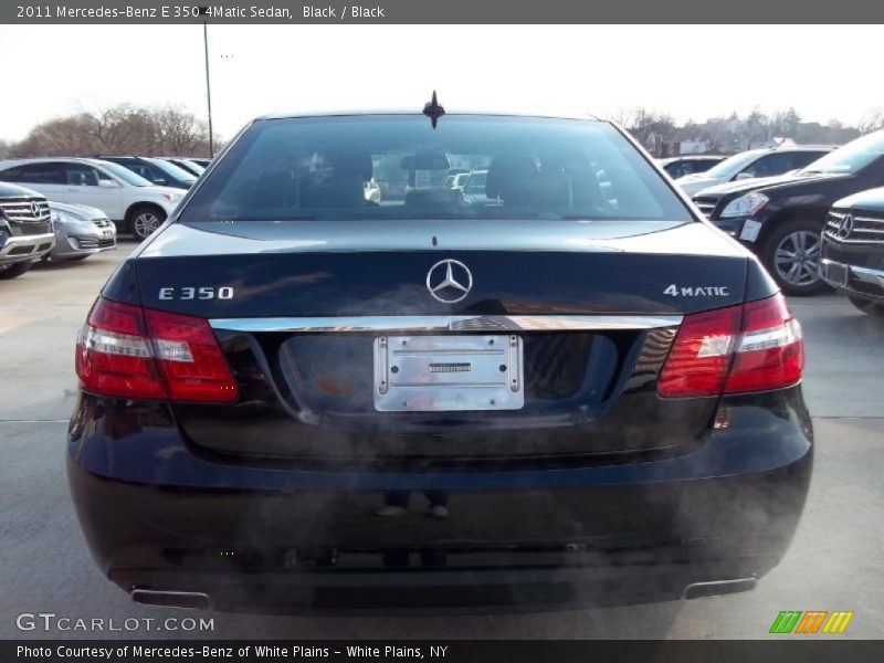 Black / Black 2011 Mercedes-Benz E 350 4Matic Sedan