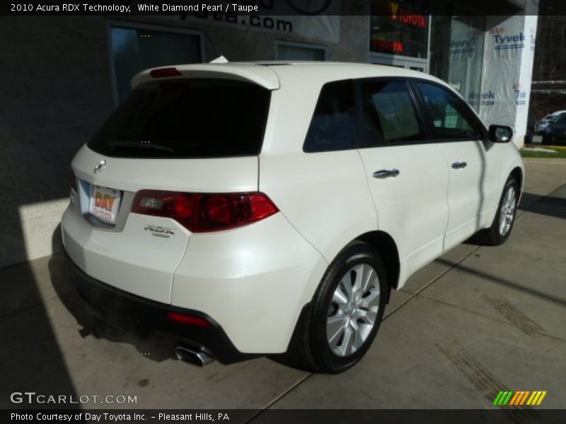 White Diamond Pearl / Taupe 2010 Acura RDX Technology
