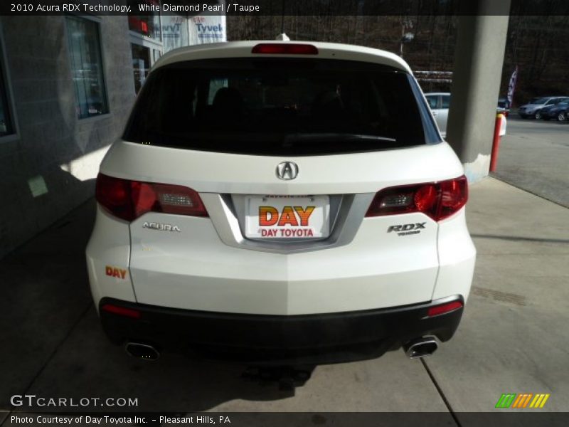 White Diamond Pearl / Taupe 2010 Acura RDX Technology