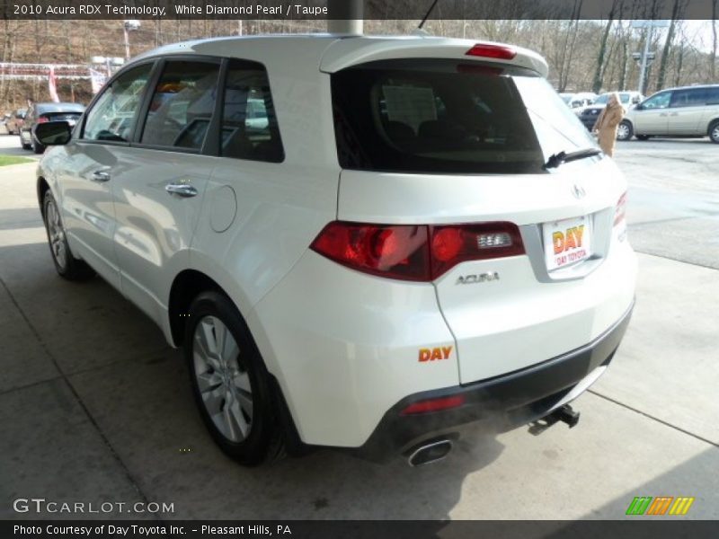 White Diamond Pearl / Taupe 2010 Acura RDX Technology