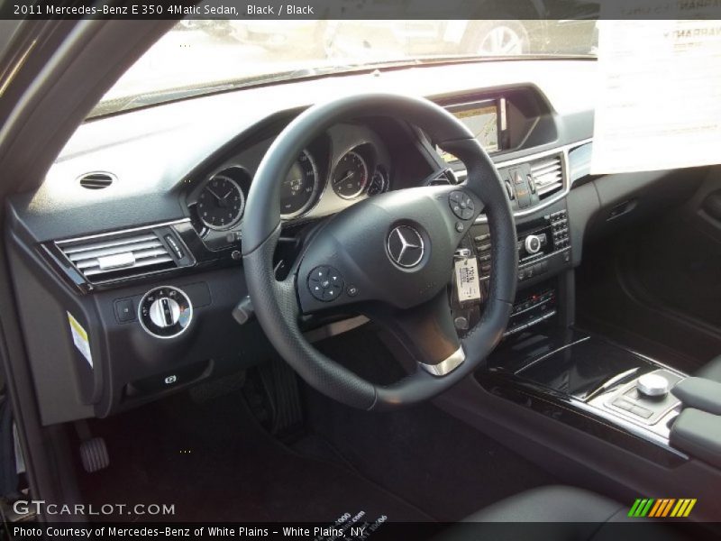 Black / Black 2011 Mercedes-Benz E 350 4Matic Sedan