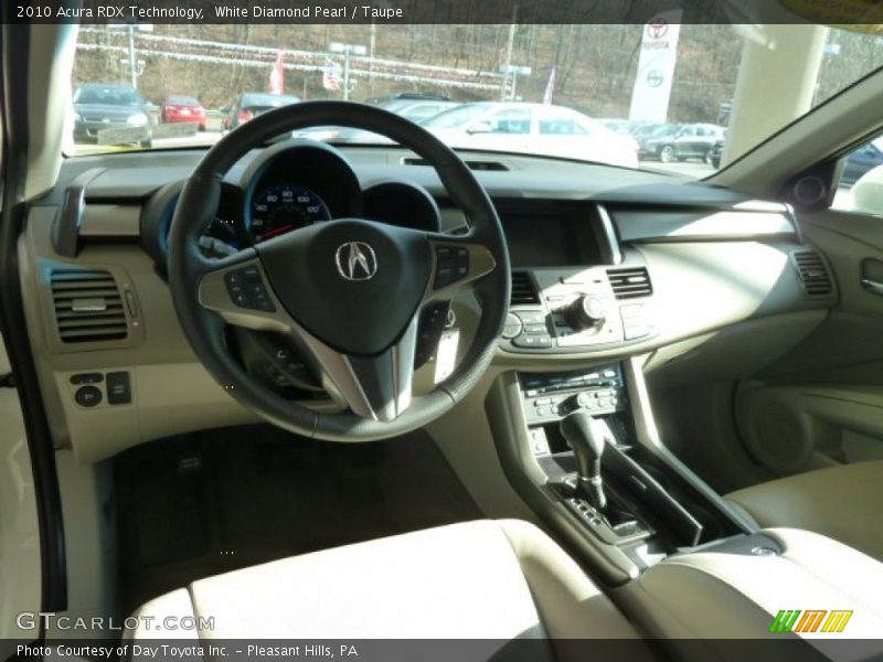 White Diamond Pearl / Taupe 2010 Acura RDX Technology