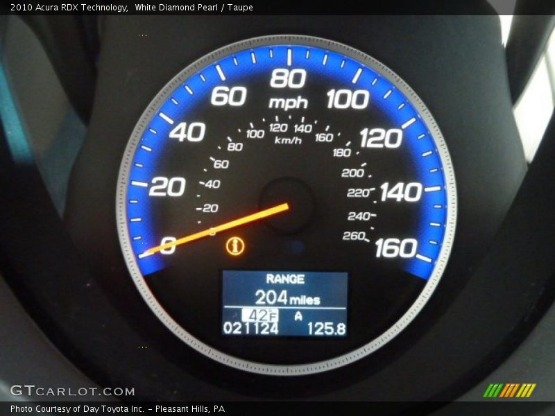 White Diamond Pearl / Taupe 2010 Acura RDX Technology
