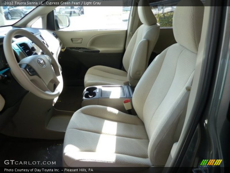 Cypress Green Pearl / Light Gray 2012 Toyota Sienna LE