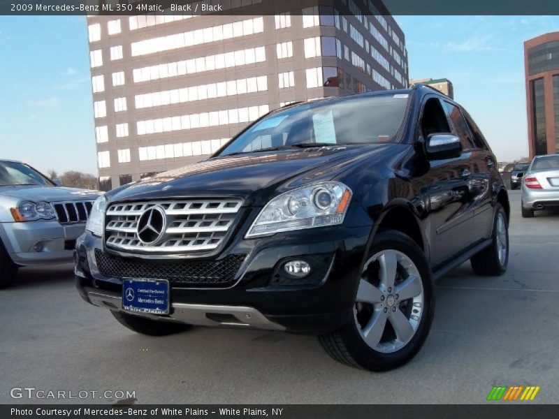 Black / Black 2009 Mercedes-Benz ML 350 4Matic