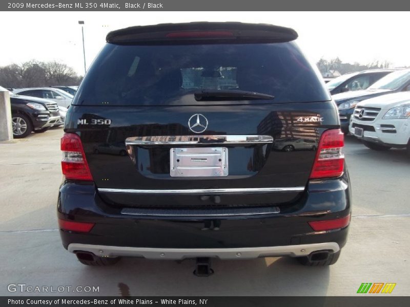Black / Black 2009 Mercedes-Benz ML 350 4Matic