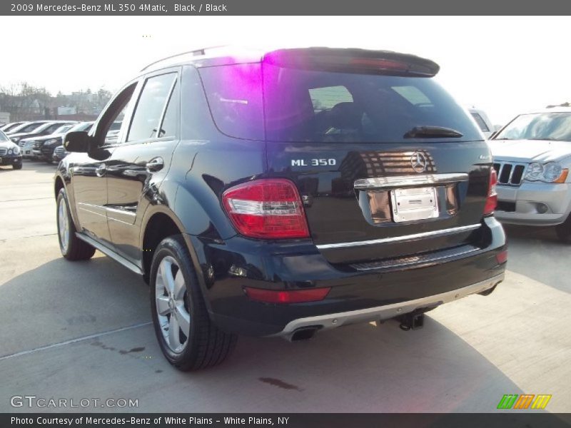 Black / Black 2009 Mercedes-Benz ML 350 4Matic