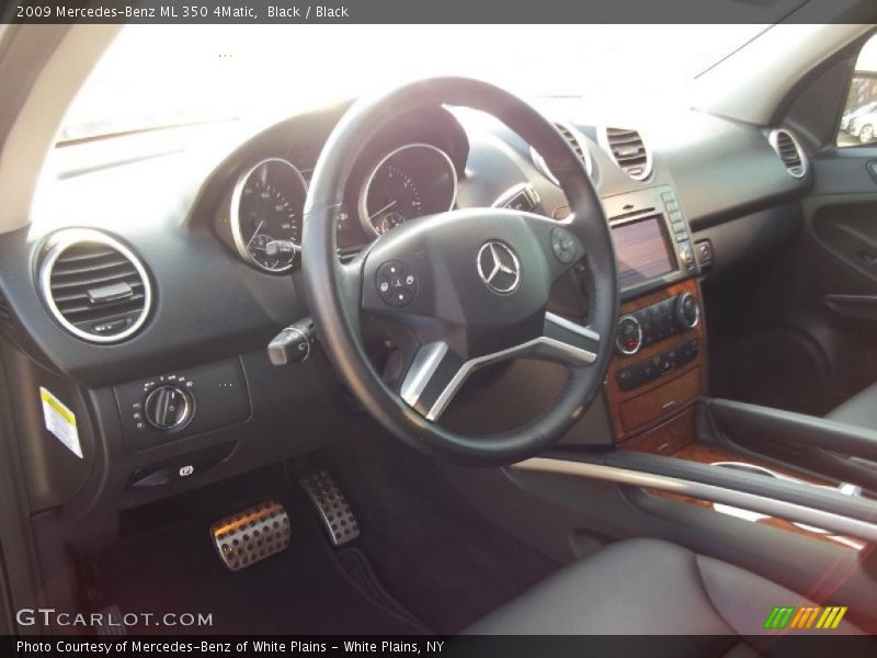 Black / Black 2009 Mercedes-Benz ML 350 4Matic