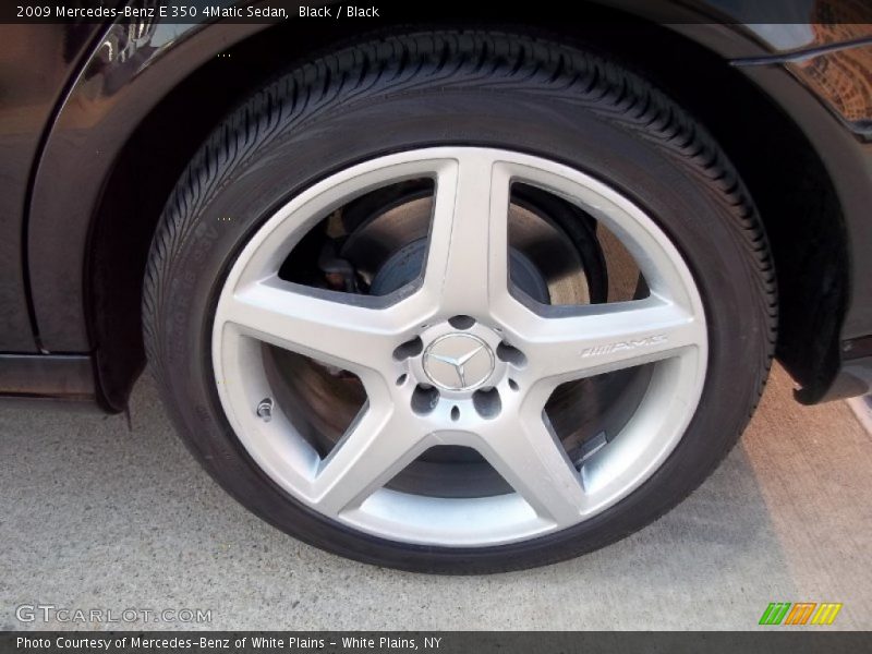 Black / Black 2009 Mercedes-Benz E 350 4Matic Sedan