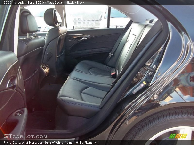 Black / Black 2009 Mercedes-Benz E 350 4Matic Sedan
