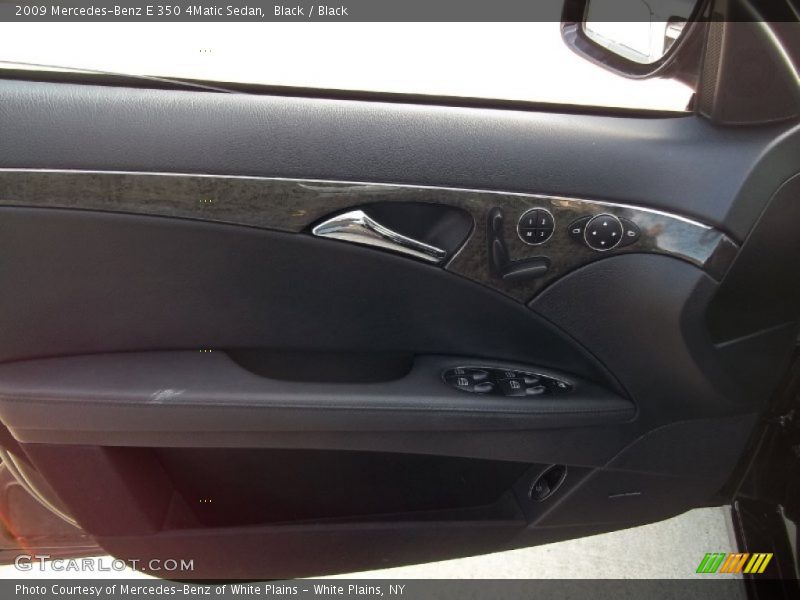 Black / Black 2009 Mercedes-Benz E 350 4Matic Sedan