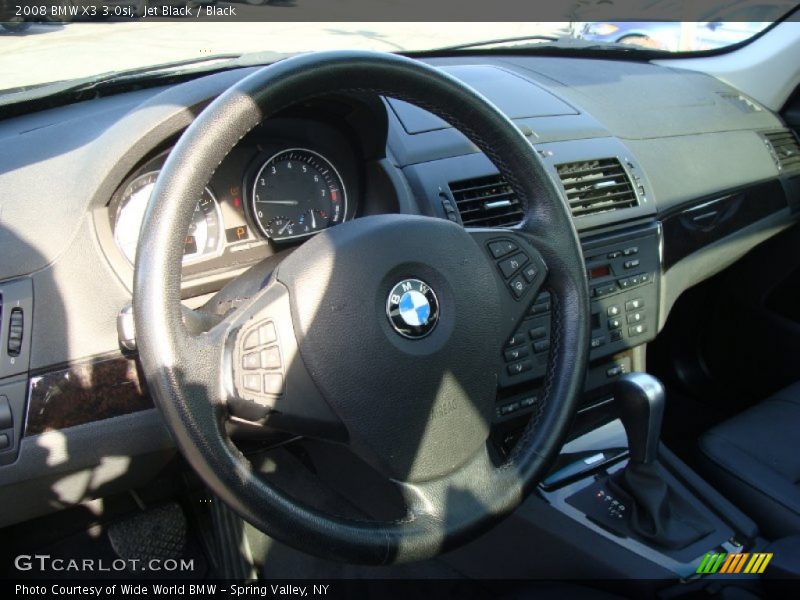 Jet Black / Black 2008 BMW X3 3.0si