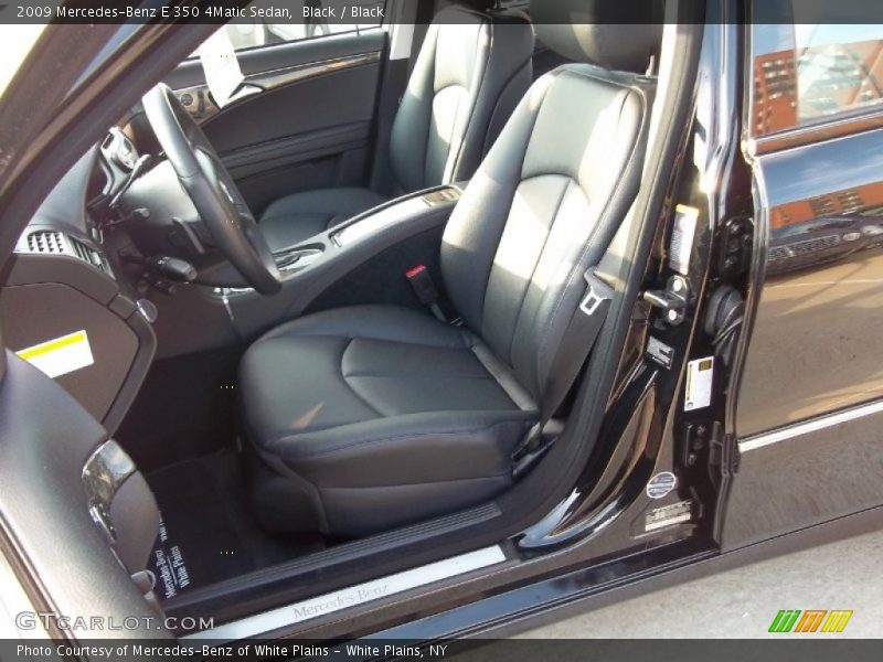 Black / Black 2009 Mercedes-Benz E 350 4Matic Sedan
