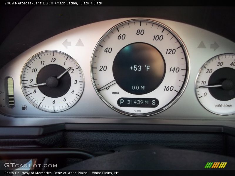 Black / Black 2009 Mercedes-Benz E 350 4Matic Sedan