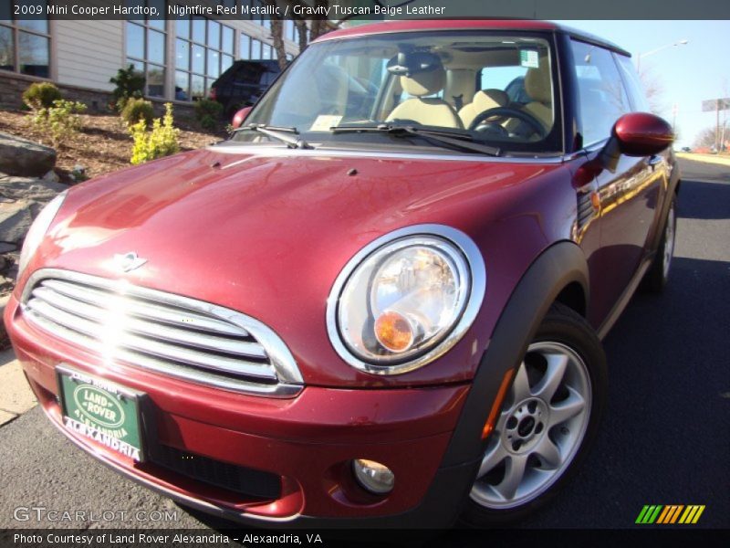 Nightfire Red Metallic / Gravity Tuscan Beige Leather 2009 Mini Cooper Hardtop