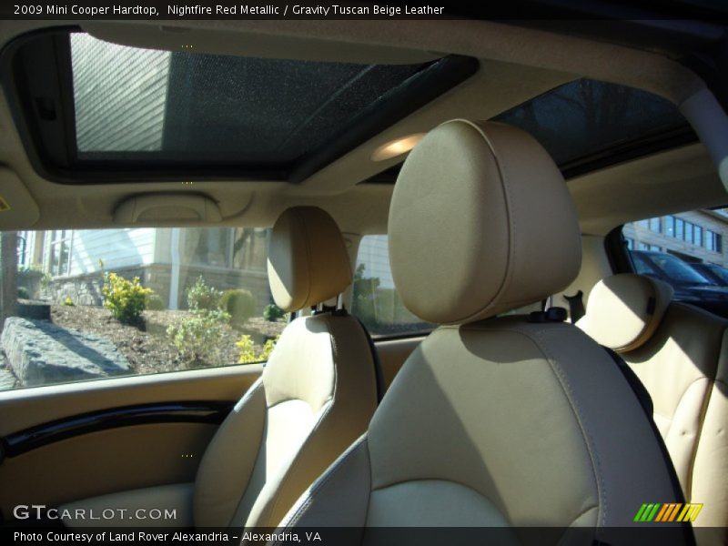 Nightfire Red Metallic / Gravity Tuscan Beige Leather 2009 Mini Cooper Hardtop